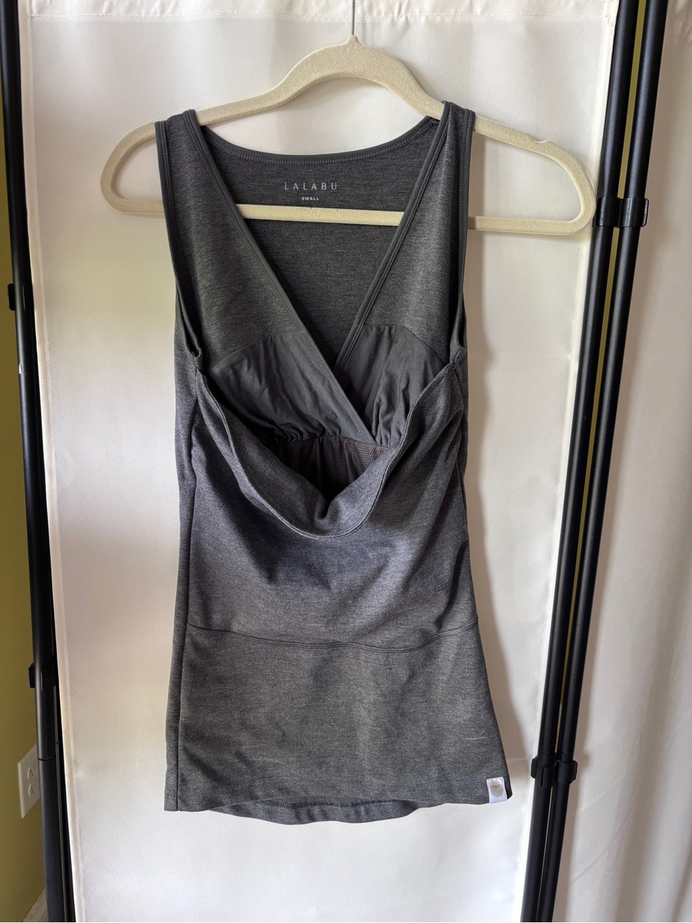 Lalabu Charcoal Kangaroo Pouch Baby Holder Tank Top